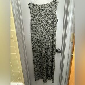 90s Leopard Maxi Dress